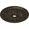 Ekena Millwork Tomango Egg & Dart Medallion (Canopies up to 6 3/4"), 27 7/8"OD x 3 7/8"ID x 2 1/2"P, Stone Hearth CM27TOSHC - alternate 3